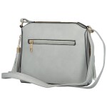 Módní dámská koženková crossbody kabelka Vaios, šedá