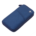 TROIKA cestovní organizér na doklady, 100% PES, RFID, tm. modré