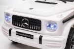Mamido Dětské elektrické autíčko Mercedes Benz G63 cabrio EVA kola bílé