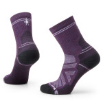 Dámské merino turistické ponožky SMARTWOOL Women's Hike Light Cushion Mid Crew Sock, Purple Iris velikost: 42-45 (L)