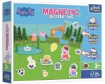 Trefl Magnetické Peppa a její zábava Peppa Pig v krabici 28,5x22x5cm 12 dílků