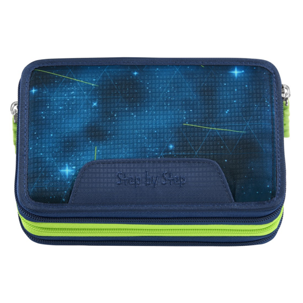 Třípatrový vybavený penál Hama Step by Step XXL - Starship Galactus