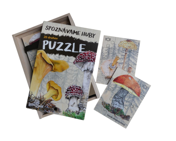 Sada Puzzle - Spoznávame huby SK
