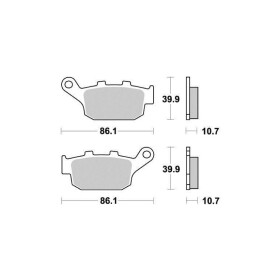 Brzdové destičky proBuell – Honda – Kawasaki Peugeot – Suzuki – Triumph – Yamaha S1070N