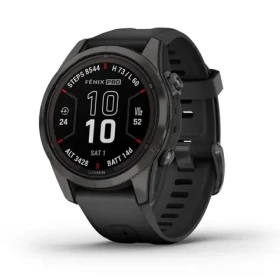 Garmin fenix 7S Pro Solar Sapphire Edition šedá / Chytré hodinky / 1.2" / GPS / BT / ANT+ / Wi-Fi / 10 ATM (010-02776-11)