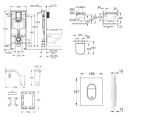 GROHE - Rapid SL Set předstěnové instalace, klozetu, sedátka SoftClose, tlačítka Arena Cosmopolitan a sady pro vhazování tablet, alpská bílá SANI11BB3152
