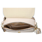 Moderní dámská koženková crossbody kabelka LB Eva, béžová