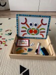 Mamido Dřevěná kreativní tabule – Magnetická mozaika