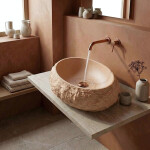 REA - Umyvadlo na desku Mika Light Terracotta REA-U7348