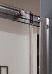 FORTE - Sprchové dveře MAYA (matné sklo) - Barva rámu - Bílá, Rozměr A - 140, Směr zavírání - Univerzální Levé / Pravé, Výplň - Acidato bezpečnostní sklo - 6 mm BLATYP