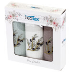 Dárková sada vaflových utěrek 3 ks Olivová ratolest