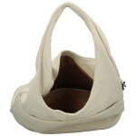 Módní dámská koženková kabelka na rameno Lucyna, bílá