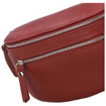 Trendy dámská kožená kabelko-ledvinka Arwel, červená