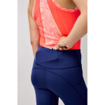 Dámské běžecké kalhoty Spark Capri navy blue s
