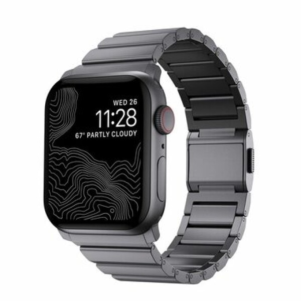 Nomad Aluminum Band řemínek pro Apple Watch šedá (NM01327585)