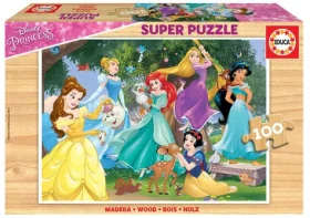 EDUCA Dřevěné puzzle Disney Princezny
