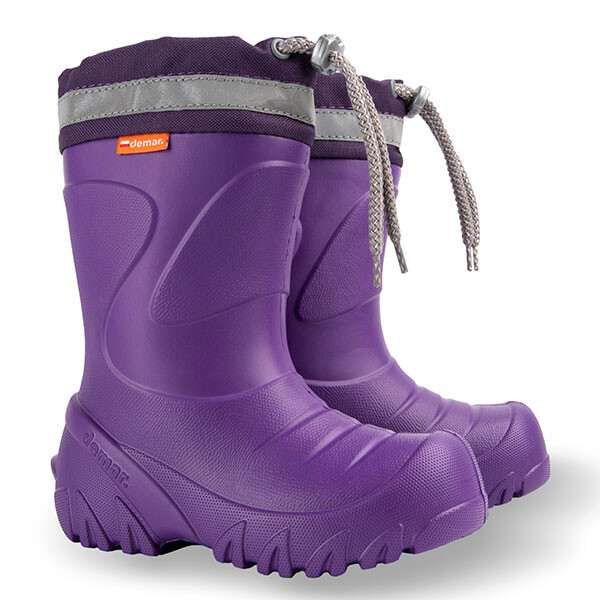 Demar Dětské holínky zateplené MAMMUT S 0300 K fialové 28-29 0300K_28-29