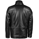 Pánská Kožená Bunda Black Rune Eton Brixton Černá Velikost: 6XL