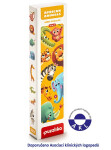 Africká zvířátka: naučné puzzle zvířátek: 16 dílků