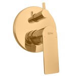 RAV Slezák - NIL - Vanová/Sprchová baterie podomítková 2-cestná s tělesem, Zlatá - kartáčovaná NL185ZK NL185ZK