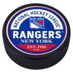 Mustang Puk New York Rangers NHL Block Textured Puck