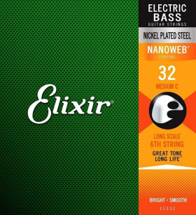 Elixir Bass Nanoweb 15332 Medium C 032