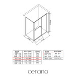 CERANO - Sprchový kout Versaro L/P - 6 mm - chrom, transparentní sklo - 130x80 - zasouvací CER-8050BD80316