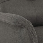 Křeslo polohovací, eletrické, šedá látka.