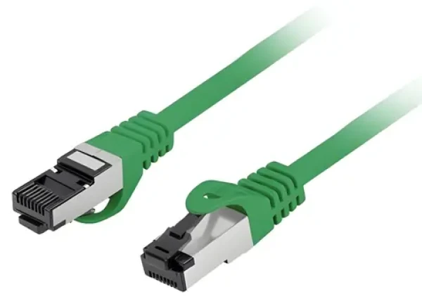 Lanberg CAT8.1 S/FTP 3m zelená / Patch kabel / LSZH / CU / 2000 MHz / Fluke Passed (PCF8-10CU-0300-G)