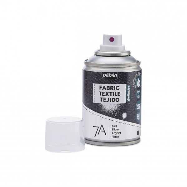 PEBEO Setacolor sprej na textil 7A 100ml - 32 stříbrný