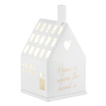 Räder Porcelánový svícen domeček Home is, bílá barva
