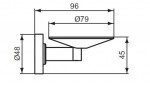 IDEAL STANDARD - IOM Mýdlenka s držákem, chrom A9129AA