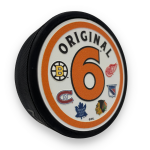 Mustang Puk NHL ROUND Textured Hockey Puck - Original 6