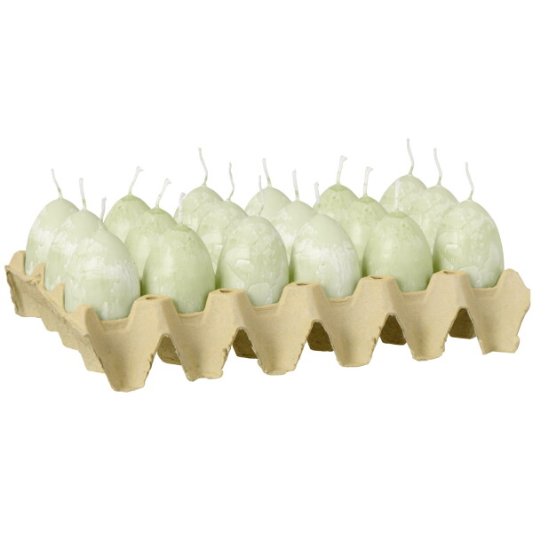 Ib Laursen Svíčka Egg Green Tea, zelená barva, vosk