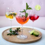 Bella Rose Sklenice na drink Léto ♥, čirá barva, sklo, 610 ml