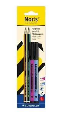 STAEDTLER Sada Noris / Grafitová tužka + fineliner / 4 ks / PEFC (61 BK4-1)