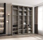 Police pro šatní skříně COMO Barva korpusu: Kašmír, Rozměry: 40 cm, Počet: 1 sada - 2x police