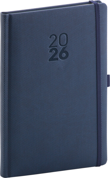 Týdenní diář 2026 NOTIQUE A5 - Diamante modrý, 15 x 21 cm