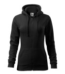 Trendy Zipper mikina dámská černá 2XL