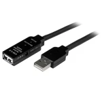 StarTech Aktivní prodlužovací kabel USB černá / Kabel USB / A-M - A-F / aktivní / 25 m (USB2AAEXT25M)