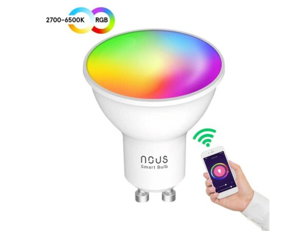 Smart LED žárovka GU10 4,5W RGB NOUS P8 WiFi Tuya