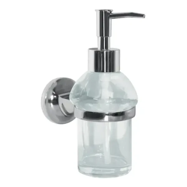 Spirella LAGUNE nástěnný dávkovač mýdla 0.2 L sklo / chromovaný plast (7610583178107)