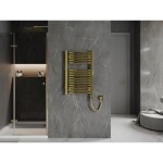 MEXEN/S - Helios radiátor + topná tyč 800 x 500 mm, 300 W, zlatá W103-0800-500-2300-50