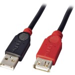 Delock USB 2.0 prodlužovací kabel plochý zahnutý [1x USB 2.0 zástrčka A - 1x USB 2.0 zásuvka A] 1.00 m černá oboustranně zapoji