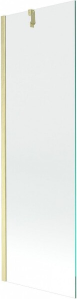 MEXEN/S - Next vanová zástěna FIX 60 x 150, transparent, zlatá kartáčovaná 895-060-000-00-00-55