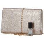 Třpytivé dámské psaníčko Moon Pemax new, růžovo-zlaté