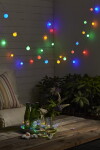 Star trading LED-wire garland Dew Drops 40 multicolour LED wire: silver length ca.4