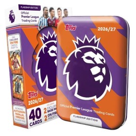 2026-2027 Topps Flagship Premier League Mega Tin 2 oranžová - fotbalové karty