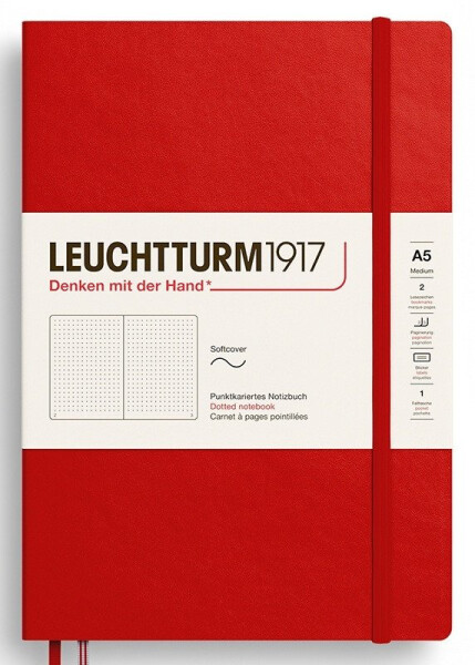 Zápisník Cherry Softcover Medium (A5) tečkovaný