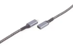 Shiverpeaks USB-C prodlužovací kabel / Prodlužovací kabel / USB-C(M) - USB-C(F) / USB 3.2 / PD / textilní / 1,5 m (BS14-74006)